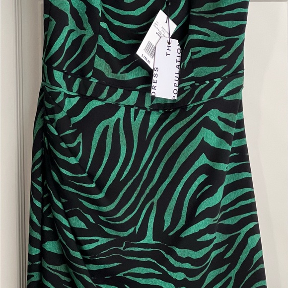 Dress the population, Briella zebra print mini dress. Size M - Picture 5 of 8